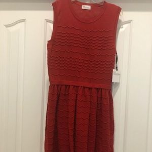 RED Valentino Cotton Wave-Knit Dress